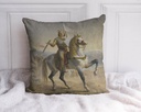 "Louis IX" 40cm x 40cm Faux Leather Cushion Cover