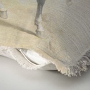 "Elizabeth of York" 50cm x 50cm Fringed Cotton/Poly Cushion Cover