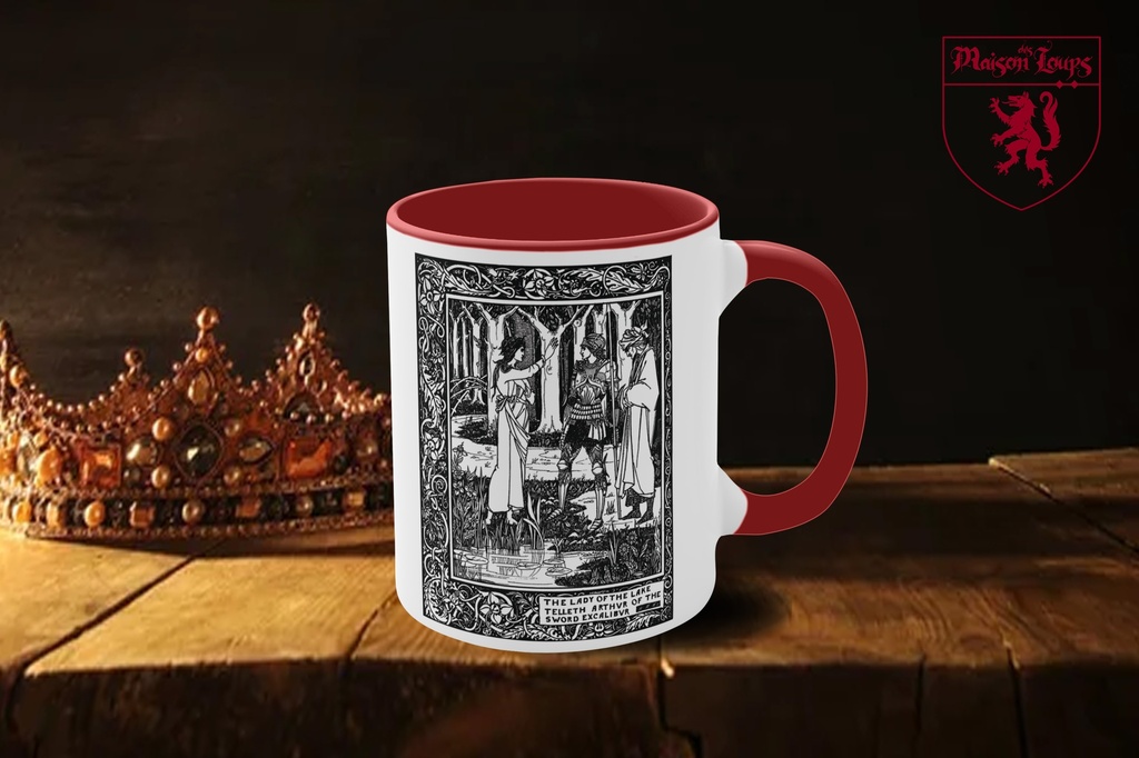 "Lady of the Lake from Morte d'Arthur (1893)" by Aubrey Beardsley Mug