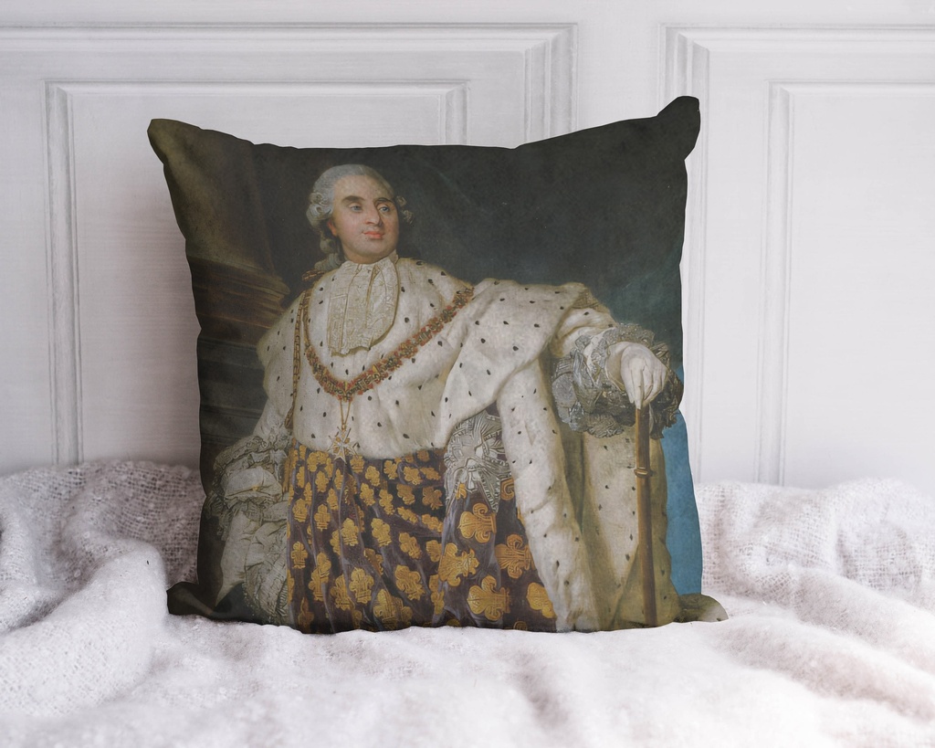 "Louis XVI" by Duplessis 40cm x 40cm Faux Leather Cushion Cover
