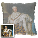"Elizabeth of York" 50cm x 50cm Fringed Cotton/Poly Cushion Cover