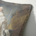 "Elizabeth of York" 50cm x 50cm Fringed Cotton/Poly Cushion Cover