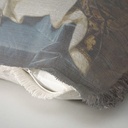 "Elizabeth of York" 50cm x 50cm Fringed Cotton/Poly Cushion Cover
