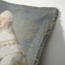"Elizabeth of York" 50cm x 50cm Fringed Cotton/Poly Cushion Cover