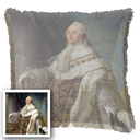 "Elizabeth of York" 50cm x 50cm Fringed Cotton/Poly Cushion Cover