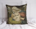 "Madonna by Andrea Solari" 40cm x 40cm Faux Leather Cushion Cover