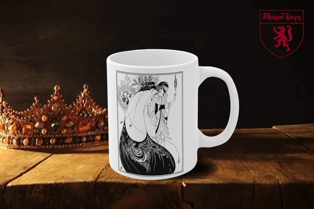 "The Peacock Skirt (1893)" by Aubrey Beardsley Mug