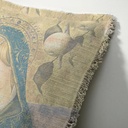"Agnes Sorel as the Madonna" 50cm x 50cm Fringed Cotton/Poly Cushion Cover