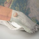 "Agnes Sorel as the Madonna" 50cm x 50cm Fringed Cotton/Poly Cushion Cover