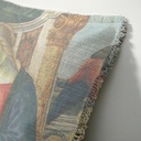 "Agnes Sorel as the Madonna" 50cm x 50cm Fringed Cotton/Poly Cushion Cover