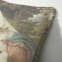 "Agnes Sorel as the Madonna" 50cm x 50cm Fringed Cotton/Poly Cushion Cover