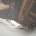 "Agnes Sorel as the Madonna" 50cm x 50cm Fringed Cotton/Poly Cushion Cover
