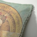 "Agnes Sorel as the Madonna" 50cm x 50cm Fringed Cotton/Poly Cushion Cover