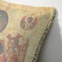 "Agnes Sorel as the Madonna" 50cm x 50cm Fringed Cotton/Poly Cushion Cover