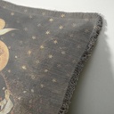 "Agnes Sorel as the Madonna" 50cm x 50cm Fringed Cotton/Poly Cushion Cover