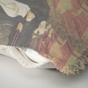 "Agnes Sorel as the Madonna" 50cm x 50cm Fringed Cotton/Poly Cushion Cover