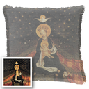 "Agnes Sorel as the Madonna" 50cm x 50cm Fringed Cotton/Poly Cushion Cover