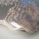 "Agnes Sorel as the Madonna" 50cm x 50cm Fringed Cotton/Poly Cushion Cover