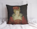 "Marguerite de Valois" 40cm x 40cm Faux Leather Cushion Cover