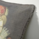 "Agnes Sorel as the Madonna" 50cm x 50cm Fringed Cotton/Poly Cushion Cover