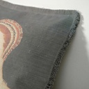 "Agnes Sorel as the Madonna" 50cm x 50cm Fringed Cotton/Poly Cushion Cover