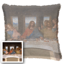 "Agnes Sorel as the Madonna" 50cm x 50cm Fringed Cotton/Poly Cushion Cover