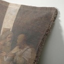 "Agnes Sorel as the Madonna" 50cm x 50cm Fringed Cotton/Poly Cushion Cover