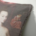 "Agnes Sorel as the Madonna" 50cm x 50cm Fringed Cotton/Poly Cushion Cover