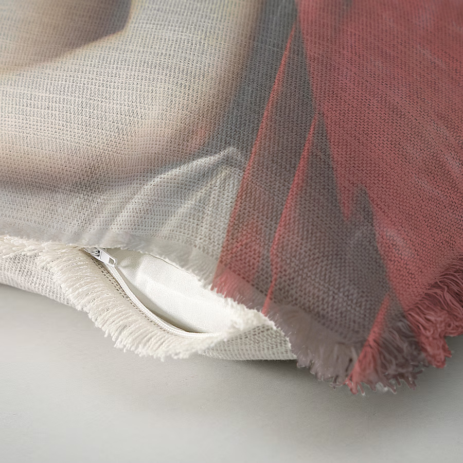 "Agnes Sorel as the Madonna" 50cm x 50cm Fringed Cotton/Poly Cushion Cover