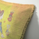 "Agnes Sorel as the Madonna" 50cm x 50cm Fringed Cotton/Poly Cushion Cover