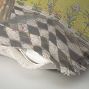 "Agnes Sorel as the Madonna" 50cm x 50cm Fringed Cotton/Poly Cushion Cover