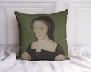 "Marie de Guise" 40cm x 40cm Faux Leather Cushion Cover