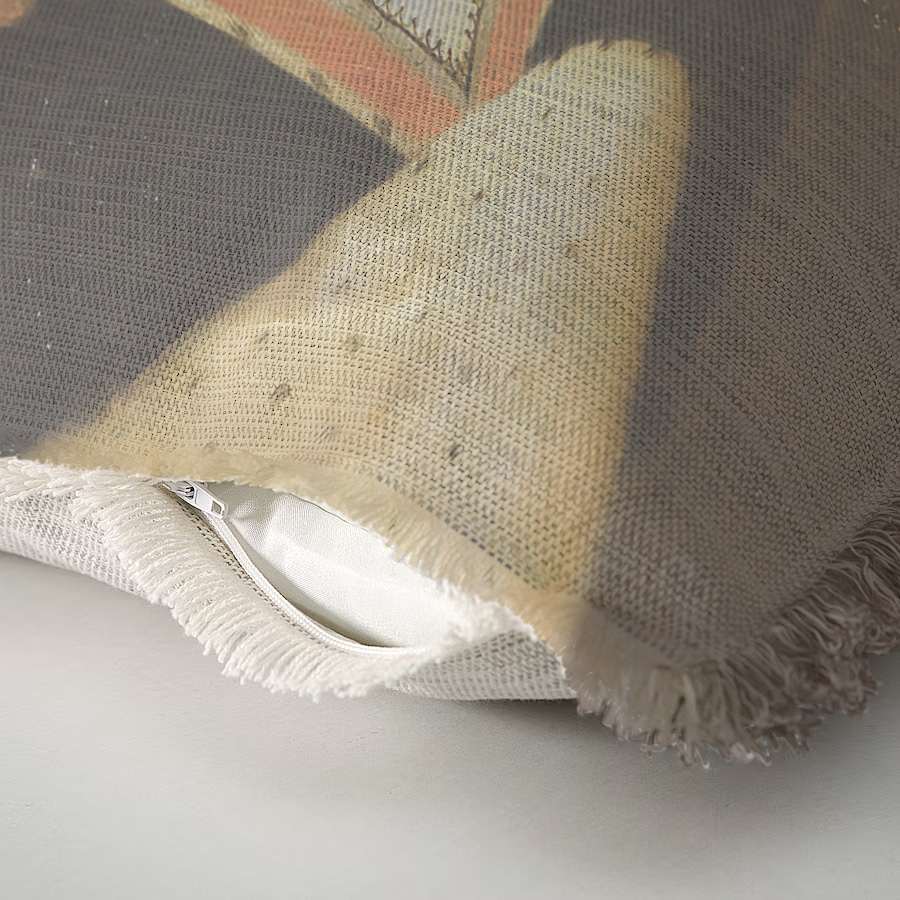 "Agnes Sorel as the Madonna" 50cm x 50cm Fringed Cotton/Poly Cushion Cover