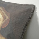 "Agnes Sorel as the Madonna" 50cm x 50cm Fringed Cotton/Poly Cushion Cover