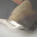 "Agnes Sorel as the Madonna" 50cm x 50cm Fringed Cotton/Poly Cushion Cover