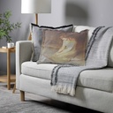 "Elizabeth of York" 50cm x 50cm Fringed Cotton/Poly Cushion Cover