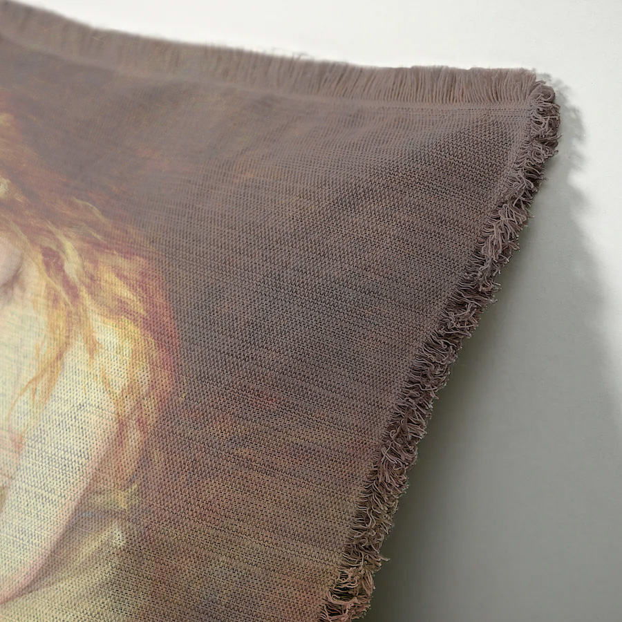 "Elizabeth of York" 50cm x 50cm Fringed Cotton/Poly Cushion Cover