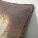"Elizabeth of York" 50cm x 50cm Fringed Cotton/Poly Cushion Cover