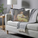 "Elizabeth of York" 50cm x 50cm Fringed Cotton/Poly Cushion Cover