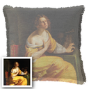 "Elizabeth of York" 50cm x 50cm Fringed Cotton/Poly Cushion Cover