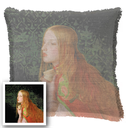 "Elizabeth of York" 50cm x 50cm Fringed Cotton/Poly Cushion Cover
