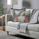 "Elizabeth of York" 50cm x 50cm Fringed Cotton/Poly Cushion Cover