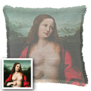 "Elizabeth of York" 50cm x 50cm Fringed Cotton/Poly Cushion Cover