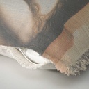 "Elizabeth of York" 50cm x 50cm Fringed Cotton/Poly Cushion Cover