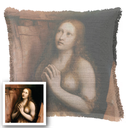 "Elizabeth of York" 50cm x 50cm Fringed Cotton/Poly Cushion Cover