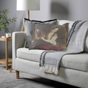 "Elizabeth of York" 50cm x 50cm Fringed Cotton/Poly Cushion Cover