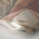 "Elizabeth of York" 50cm x 50cm Fringed Cotton/Poly Cushion Cover