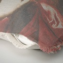 "Elizabeth of York" 50cm x 50cm Fringed Cotton/Poly Cushion Cover