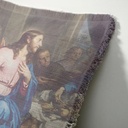 "Elizabeth of York" 50cm x 50cm Fringed Cotton/Poly Cushion Cover