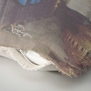 "Elizabeth of York" 50cm x 50cm Fringed Cotton/Poly Cushion Cover